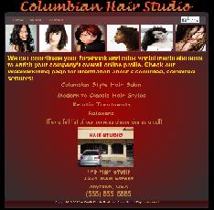 Modern Hair Salon Website Example